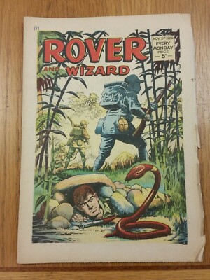 ROVER AND WIZARD 5TH NOVEMBER 1966 BRITISH WEEKLY COMIC^