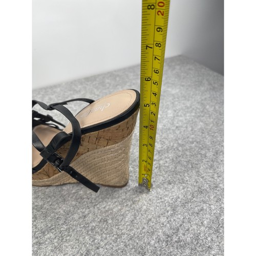 Charles by Charles David espadrillas zeppa tacco alto, nero, donna taglia 8,5 - Foto 3 di 14