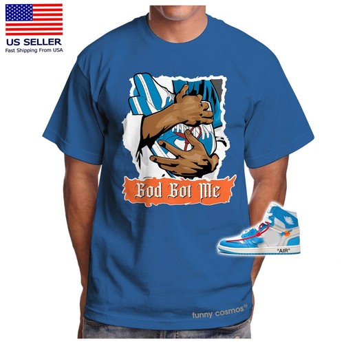 Retro Off White UNC Sneaker Match Shirt 
