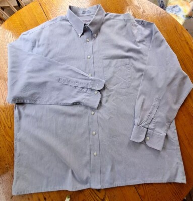 Roundtree Yorke Dillard's Mens Pima Cotton Dress Shirt Sz 18-37 T Long  Sleeve | eBay