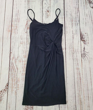 Forever 21 Black Twist Front Spaghetti Strap Cocktail Party Dress Women's S
