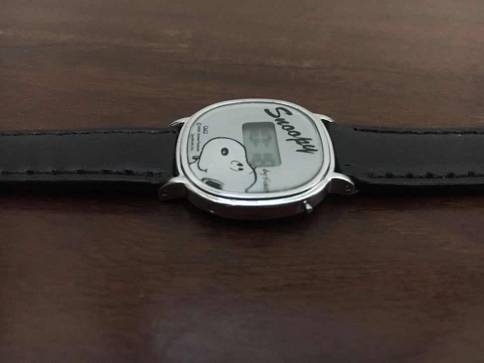 Reloj Pulsera Vintage Q & Q Digital Snoopy Japón Unisex Foto 3 de 4