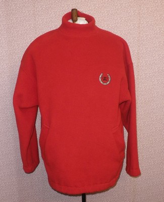 Woof Wear Polartec Fleecepullover In Rot Small oder Schwarz Medium
