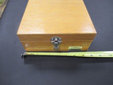 OLYMPUS JAPAN ANTIQUE EMPTY WOOD BOX MICROSCOPE PART AS PICTURED TE-4