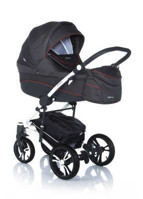 dark grey pram