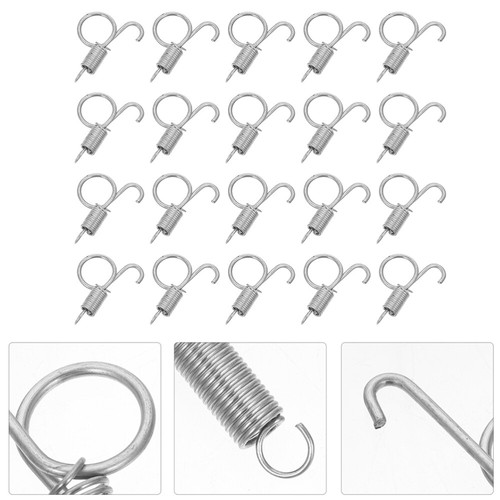 Käfig Türhaken 16-teilig - Federhaken Für Kaninchen & Vögel | 8 Große + 8 Kleine Haken