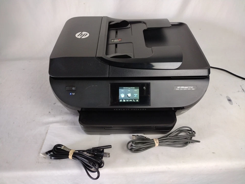 HP Officejet 5740 All-in-One Wireless Inkjet Printer Pge Count Low Tested.  - Image 2 of 4