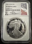 1991 S American SILVER EAGLE NGC PF70 ULTRA CAMEO Thomas Uram  signed