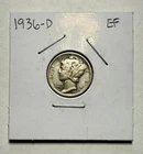 1936-D Mercury Dime 10C SILVER - Extra Fine (EF/XF)