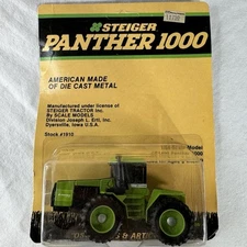 VTG 80’s Ertl 1/64 Steiger Panther 1000 CP-1400 4WD Duals Tractor Die Cast NOS
