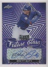 2021 Leaf Metal Draft Future Stars Purple Mojo 6/7 Brett Baty #FS-BB1 Auto o7m
