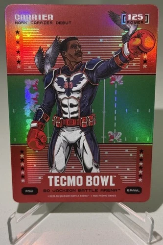 2026 Bo Jackson Battle Arena - Tecmo - Carrier - Brawl - Red Battlefoil - 125!