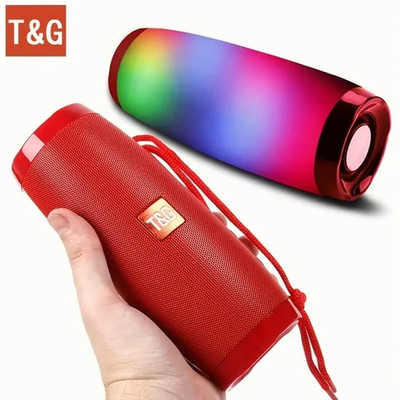 TG 157 Bluetooth Wireless Speaker, Portable Waterproof Stereo LED Lights Speaker