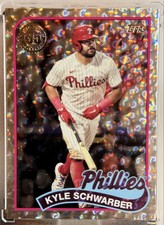2024 Topps Series 2 ☆ Kyle Schwarber #89B2-42 ☆ 1989 Topps Mega Box Foilboard