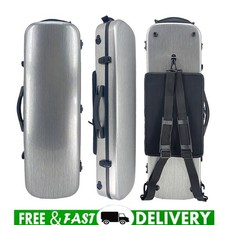 4/4 Violin Case Hard Light Carbon Fiber Music Sheet Bag Backstraps Code Lock new