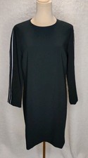 Banana Republic NWT Black Shift Dress Strip Sleeves 6