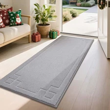 Door Mat 24" x 60", Non-Slip Door Mats Indoor Entryway Rugs Washable Low-Prof...