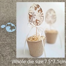 Egg Leaves Flowers Metal Cutting Dies Scrapbooking Card Making Craft