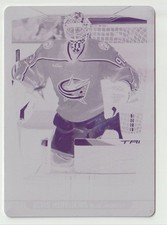 2024-25 O-PEE-CHEE MAGENTA PRINTING PLATE 1/1 ELVIS MERZLIKINS BLUE JACKETS #357