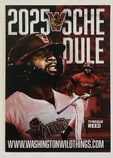 2025 WASHINGTON WILD THINGS Schedule ⚾️ Minor Baseball Sked TYREQUE REED‼️