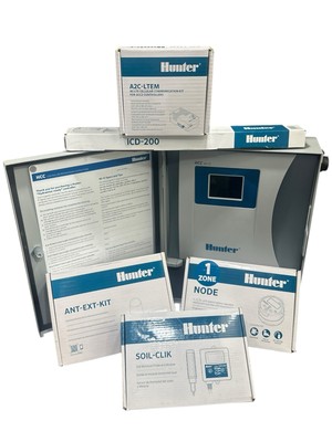 Hunter HCC-800-M WiFi Irrigation Controller Kit w/ LTE, Node, Soil, ICD-200