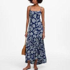 NWT Madewell Women's Textured Maxi Slip Dress Floral Size 00 Spring Casual