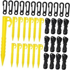 Pcs Inflatable Stake Tether Kit, Plastic Tent Peg Hook for Yard 72