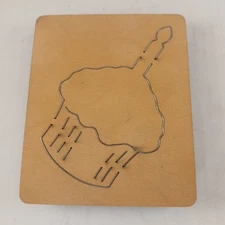 Cupcake Dessert Ellison Educational Equip Accucut Wood Dies 6"x5" 