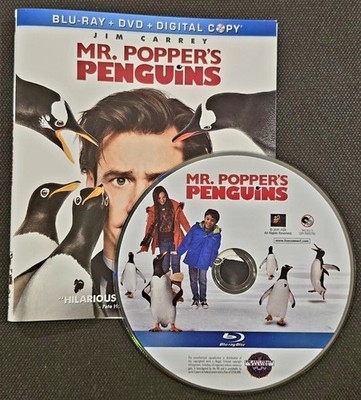 Mr. Popper's Penguins (Blu-ray, 2011) DISC + ARTWORK ONLY