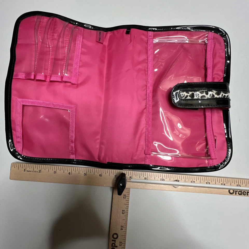 Wacoal Estuche de Cosméticos Bolsa de Maquillaje Bolsa de Viaje, Juego de 2, Negro Blanco Foto 4 de 4