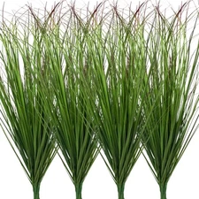 12Pcs Artificial Grass Plants, Faux Shrubs Wheat Grass, Artificial Tall Grass...