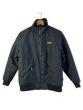 WACKO MARIA Reversible Leopard Boa Jacket Fleece Jacket M Polyester BLK Solid