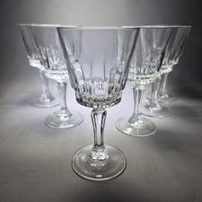 6x Arcoroc Luminarc Lancer Wine Glasses 150ml Vintage French Barware 