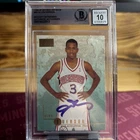 Allen Iverson Signed 1996-97 Skybox Premium RC 85 Philadelphia 76ers Beckett