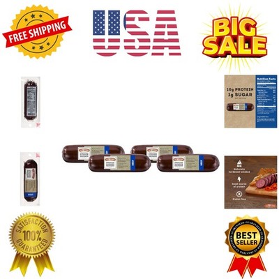 Summer Sausage, 100% Natural Meat, Charcuterie, Ready to Eat, High Protein, L...