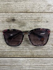 Women  s Cat Eye Black Floral Foster Grant NS 1020 10258431 .FWM Sunglasses