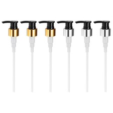 6Pcs Soap Dispenser Pump Heads Switch Pumphead for 24/410 Gold/Silver Black