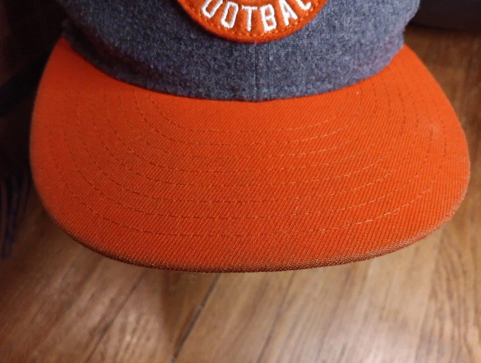 Cleveland Browns Hat Cap Fitted 6 7/8 Gray Orange New Era 59Fifty Youth Sz Boys - Image 3 of 4