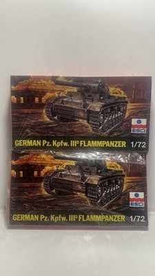 ESCI #8057 German Pz. Kpfw. III Flammpanzer Model Kit. Lot 2. Sealed Damage