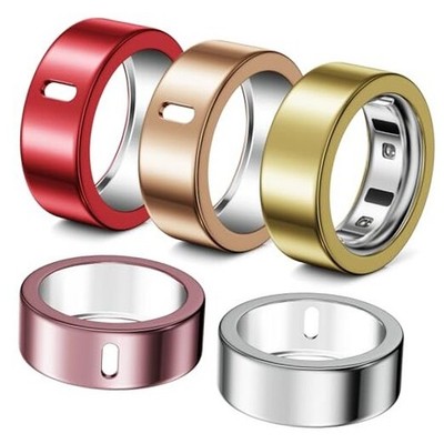 5 Pack Ring Cover Compatible with Oura size 8 Silver+Gold+RoseGold+Pink+Red