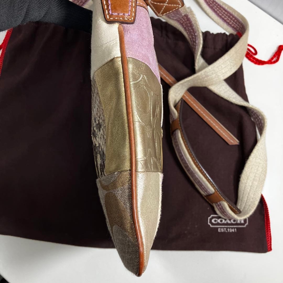 COACH Patchwork Swingpack Crossbody Bag Multicolo… - image 8