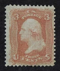 CKStamps: US Stamps Collection Scott#88 3c Washington Mint H OG CV$950
