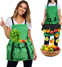 Gardening Apron for Women  Men, Garden Aprons with Pockets and Interal Drawstri