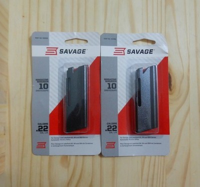 Savage Factory 10 Round 22 LR Magazines; 2 Mags;  Fits Mod 62, 64, & 954;  30005