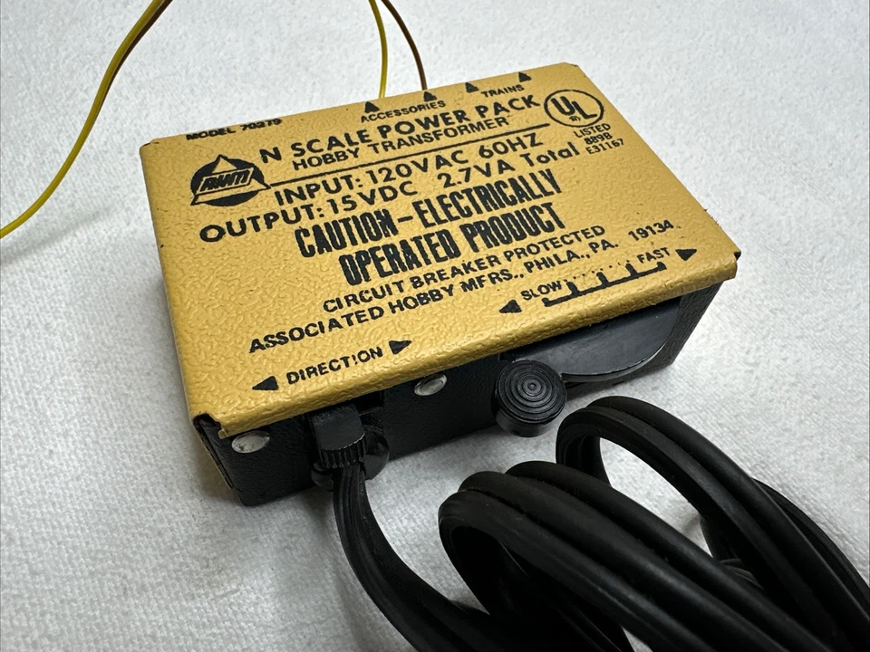 Vintage AHM N Scale Power Pack Hobby Transformer - Image 2 of 4