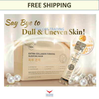 WM Extra Collagen Firming Sleeping Mask 100 sachets Free Ships