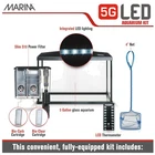 5 Gallon Glass Aquarium Starter Kit