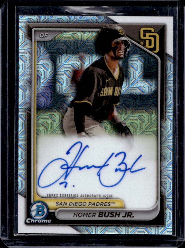 2024 Bowman Homer Bush Jr. Prospect Auto Mega Box Mojo Refractor #BMA-HB Padres
