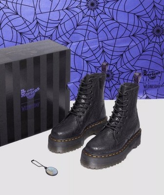 Size 7 Women - Dr. Martens Jadon Platform x Wednesday - Black | eBay