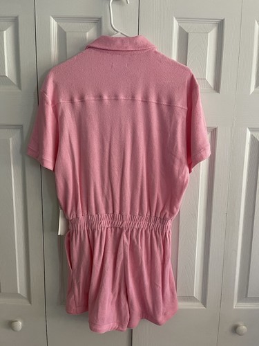 Good American Iced Pink Terry Romper Shorts Size 1 - Picture 2 of 10